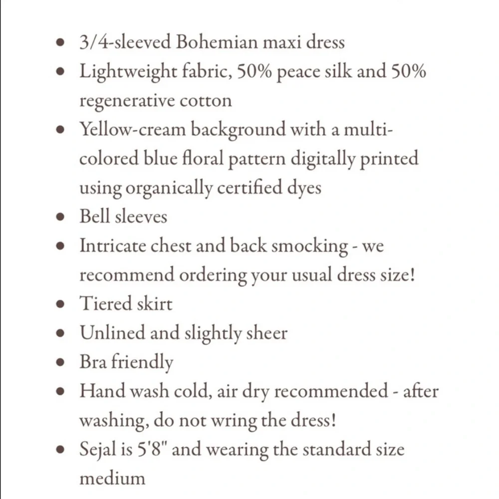 Christy Dawn Silk/Cotton Basil Dress - Picture 9 of 9